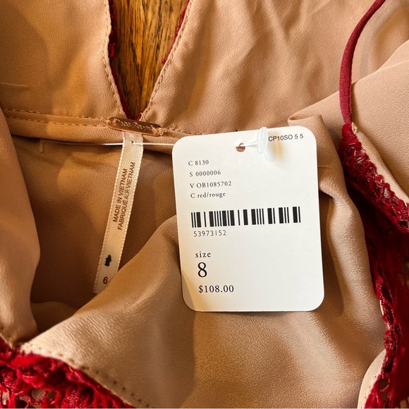 New Free People Dangerous Love Mini Dress size 6 MSRP: $108 - Picture 10 of 15
